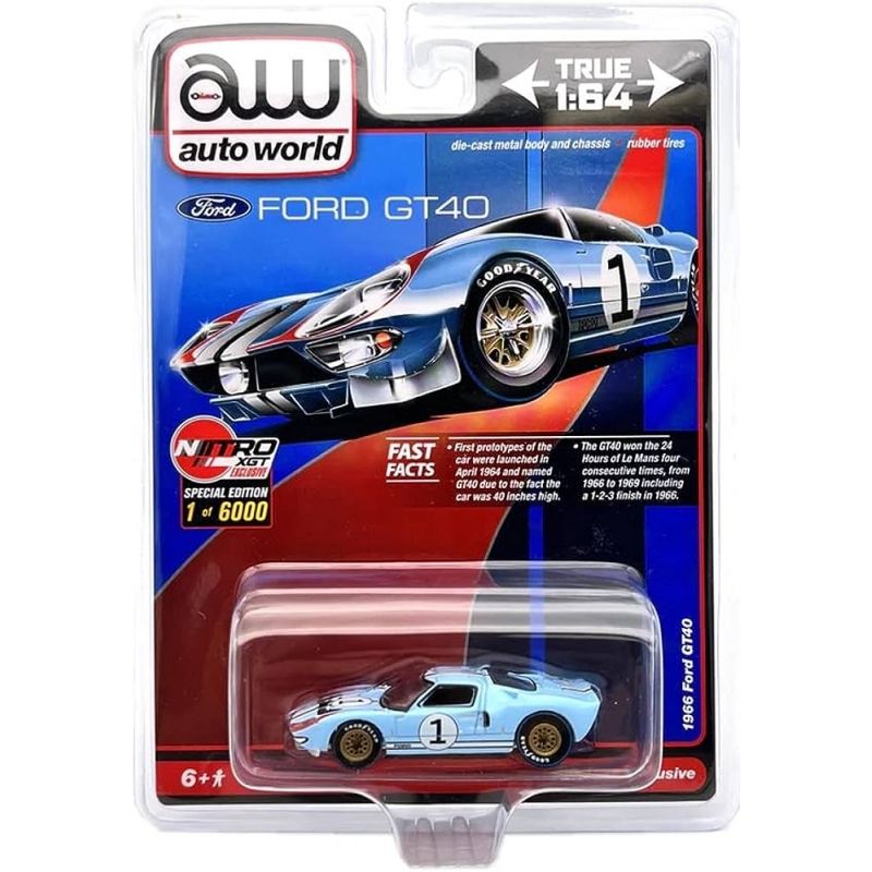GENERICO - AUTOWORLD CP7921 1:64 FORD GT40 66 1
