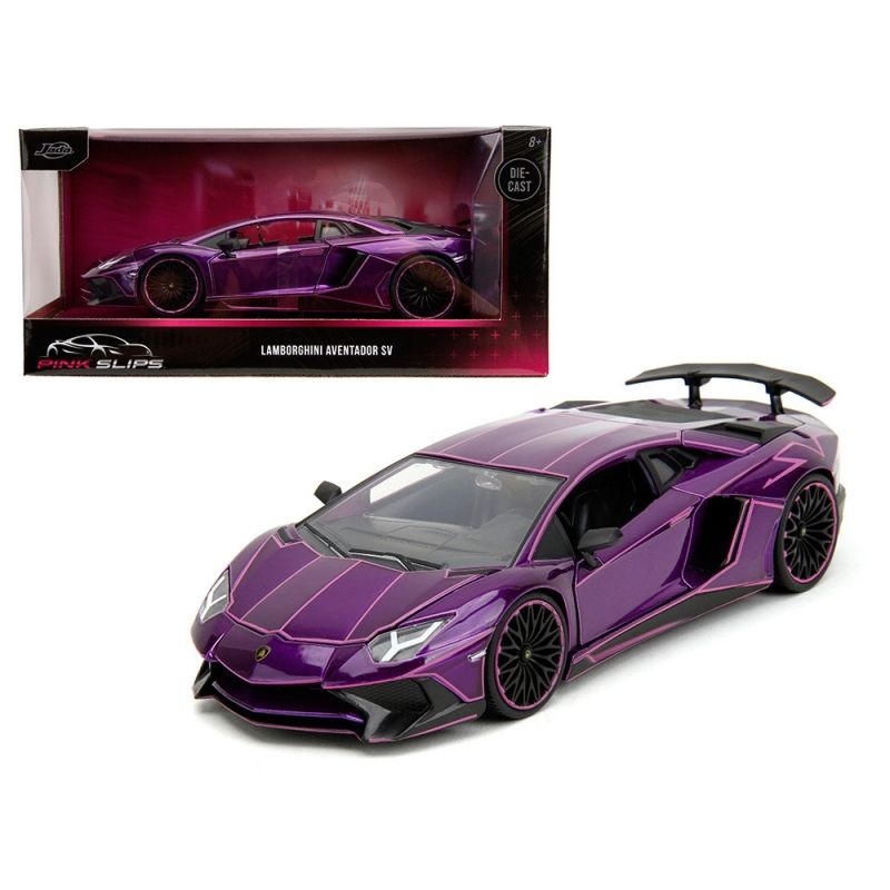 GENERICO - JADA 34656 1:24 PINK SLIPS LAMBORGHINI AVENTADOR SV