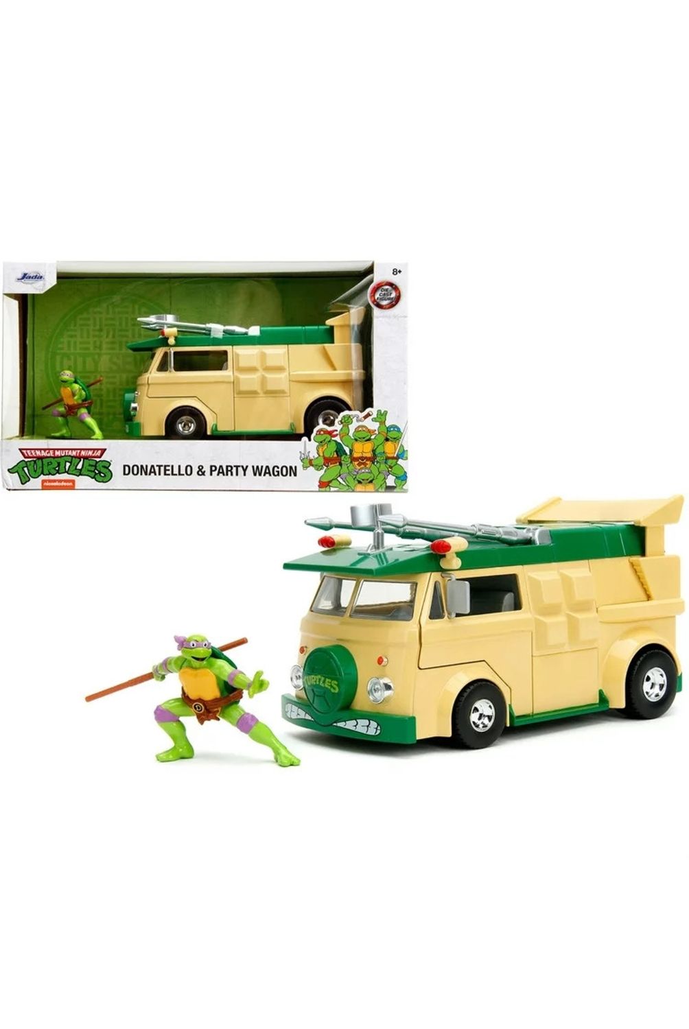 GENERICO JADA 34529 1:24 HWR BIG RIGS TMNT PARTY WAGON W / DON