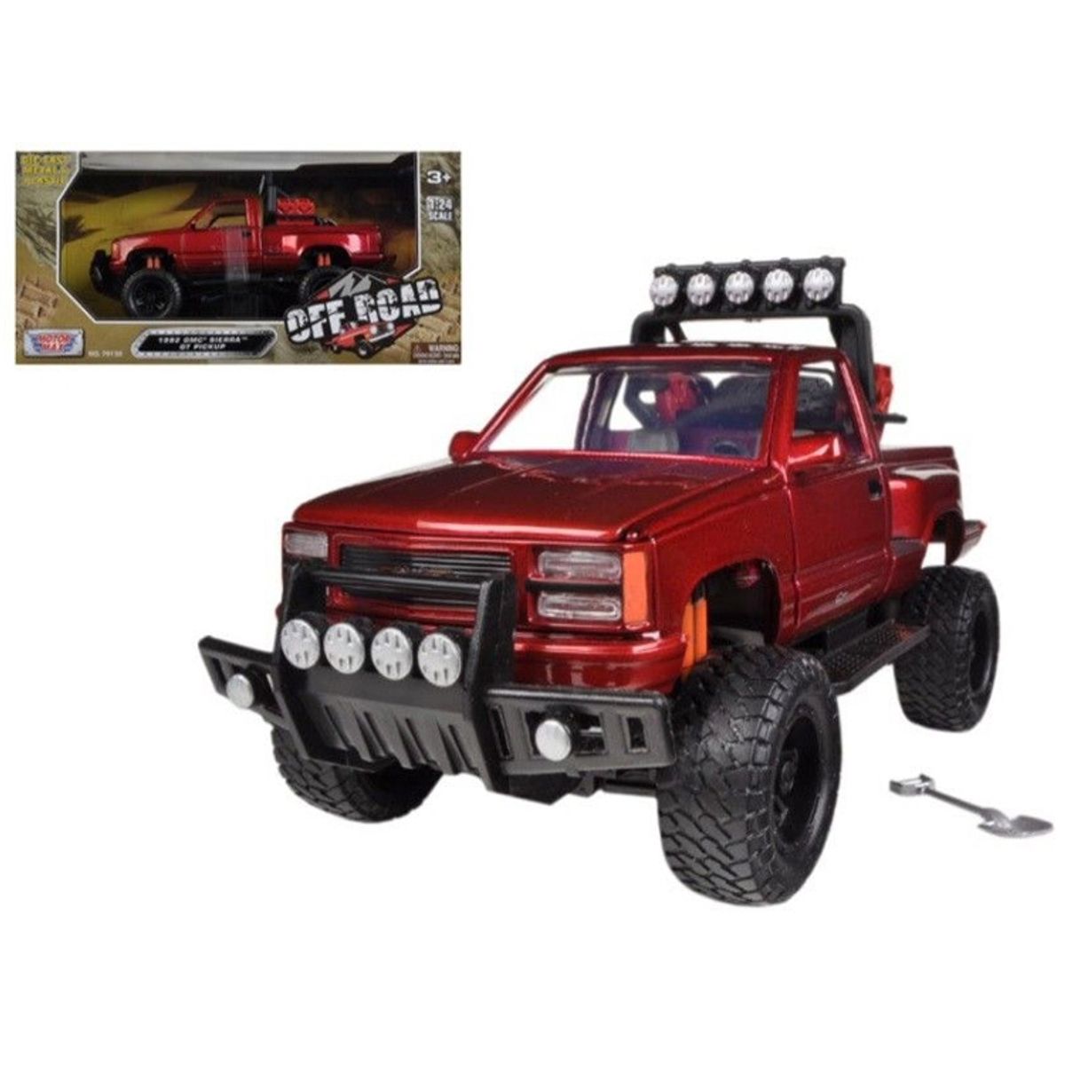 MOTORMAX - MOTORMAX 79136 1-24 OFF ROAD TRUCK 1992 GMC SIERRA GT PICKUP