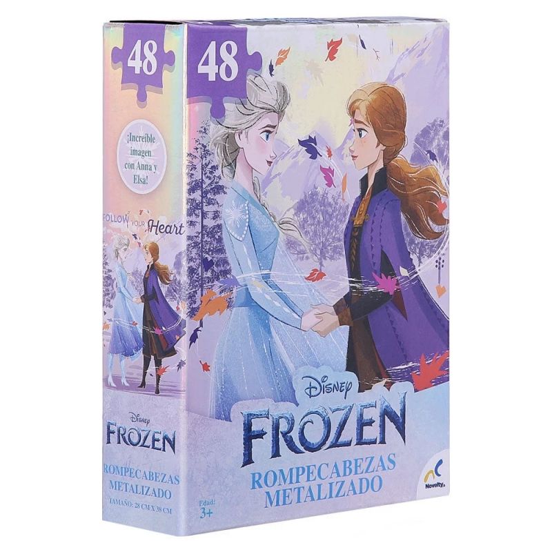 GENERICO - IMEX JCA-3094 DISNEY FROZEN PUZZLE METALIZADO 48 PIEZAS