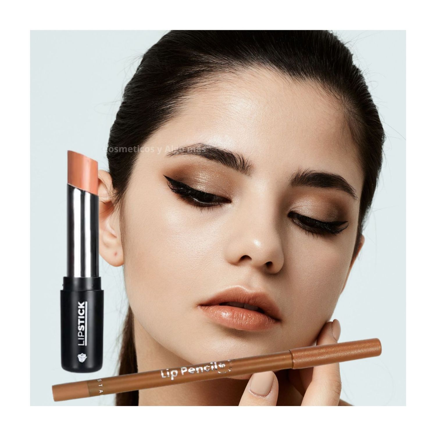 SET Delineador para labios Y labial en barra mismo tono - imagen ampliada 1