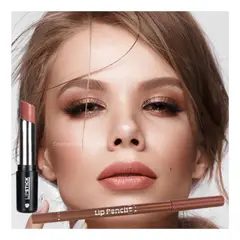 DOLCE BELLA - SET Delineador para labios Y labial en barra mismo tono.