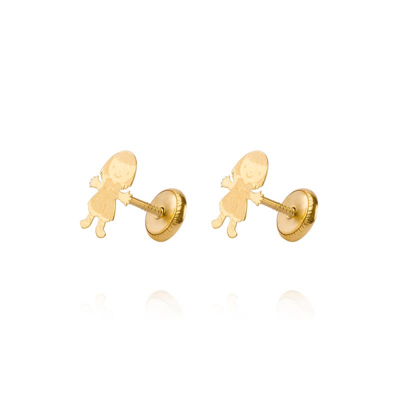JB JOYAS BARON - Aros de Oro 18kt Modelo Niña Chica