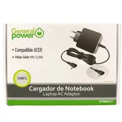 GENERICO - CARGADOR NOTEBOOK ACER 19 V 2.37 PUNTA FINA ULTRABOOK
