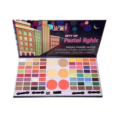 FLOWER SECRET - Set Completo De Maquillaje 70 Colores Sombras.
