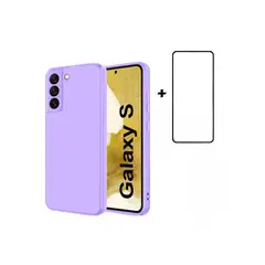 GENERICO - Carcasa Silicona Para Samsung S20FE Lila Lamina Completa