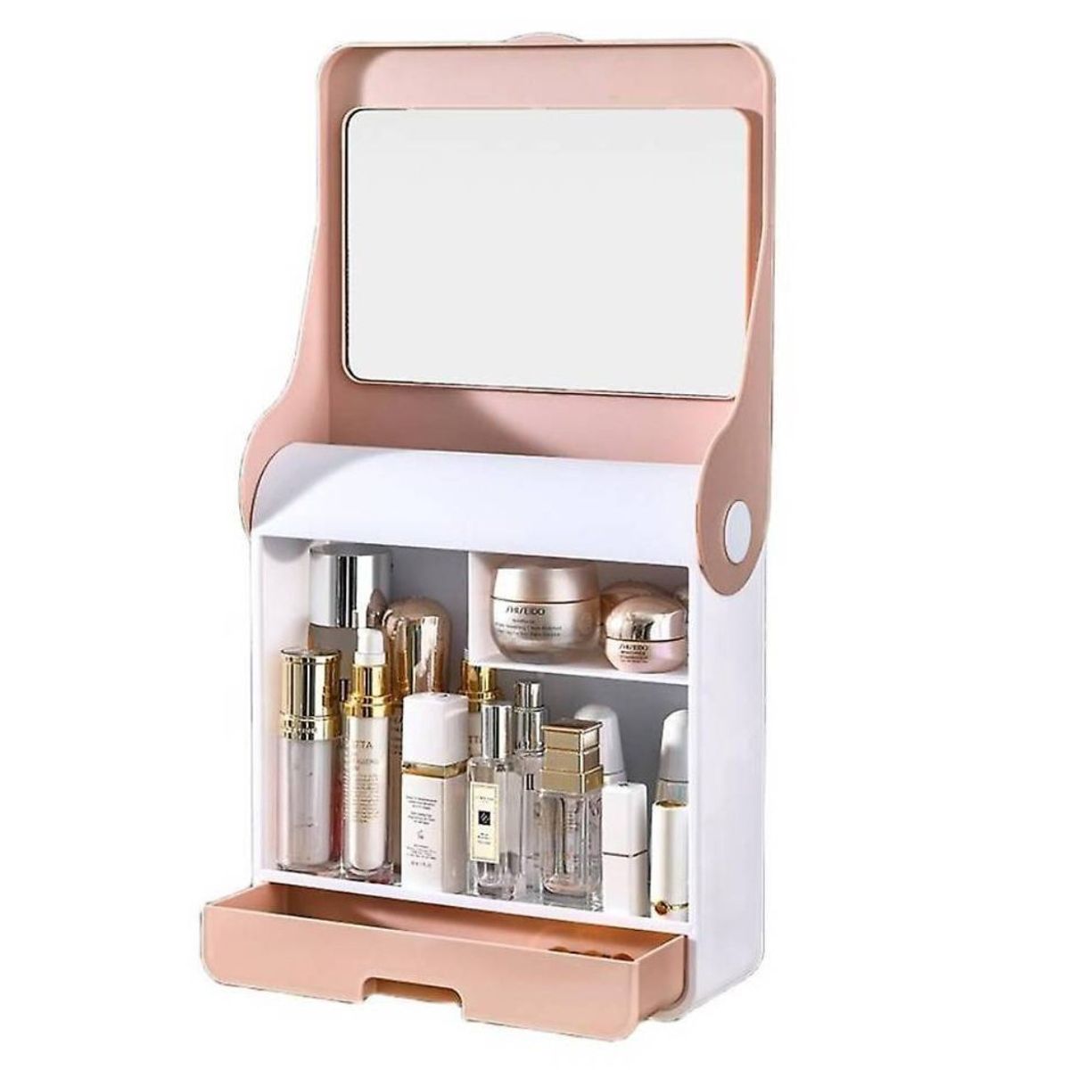 OEM - Caja Organizador de Cosméticos Maquillaje con Espejo