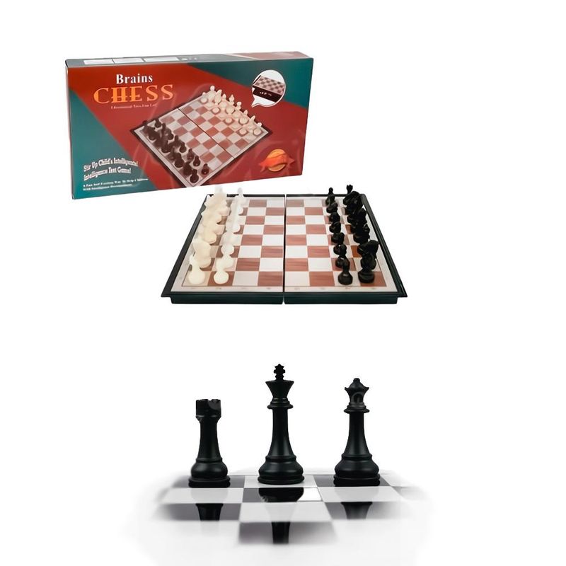 GENERICO - Ajedrez Brain Chess 24.5 X 24.5 Fácil Para Llevar
