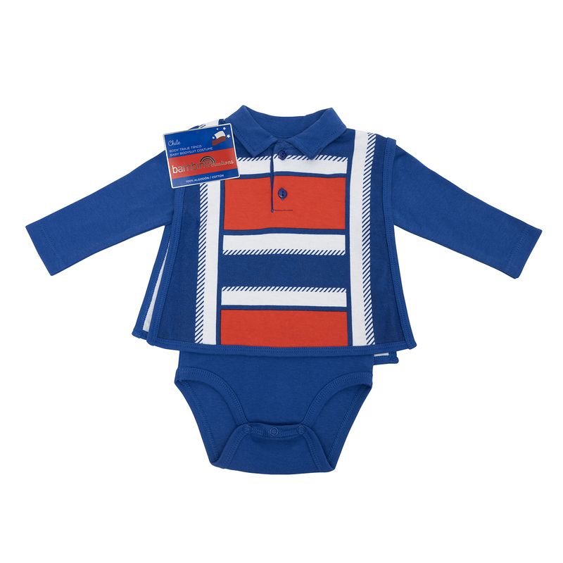 BAMBINO - Body Huaso Poncho Azul Fiestas Patrias Niño 3-6M_.