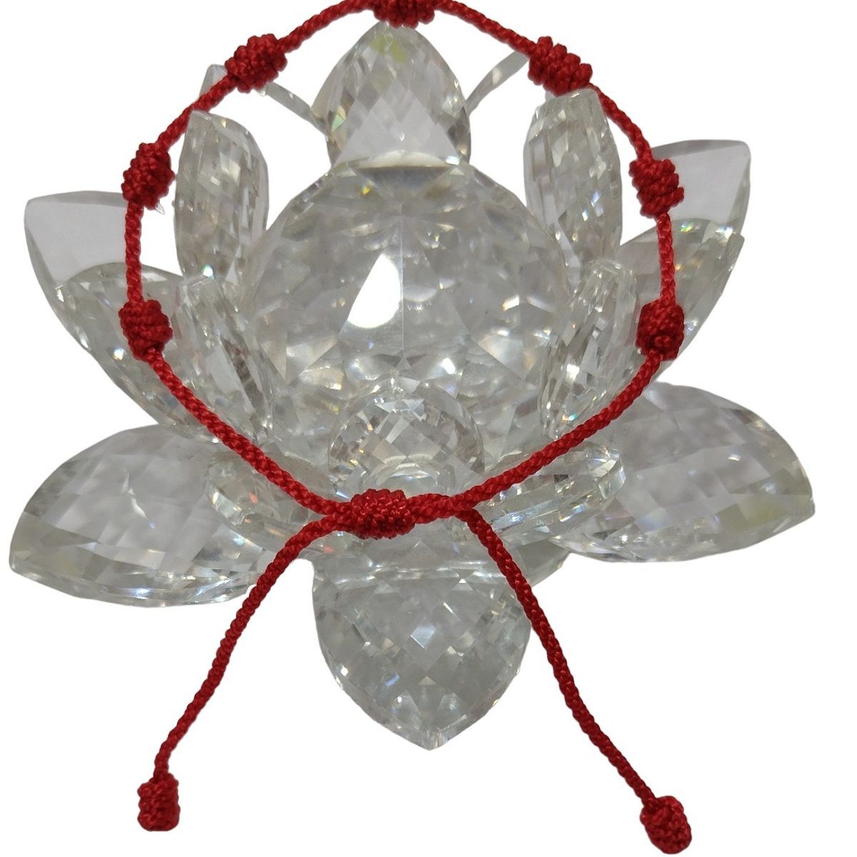 GENERICO - Pulsera de protección de Hilo Rojo 7 Nudos con Dije Plateado