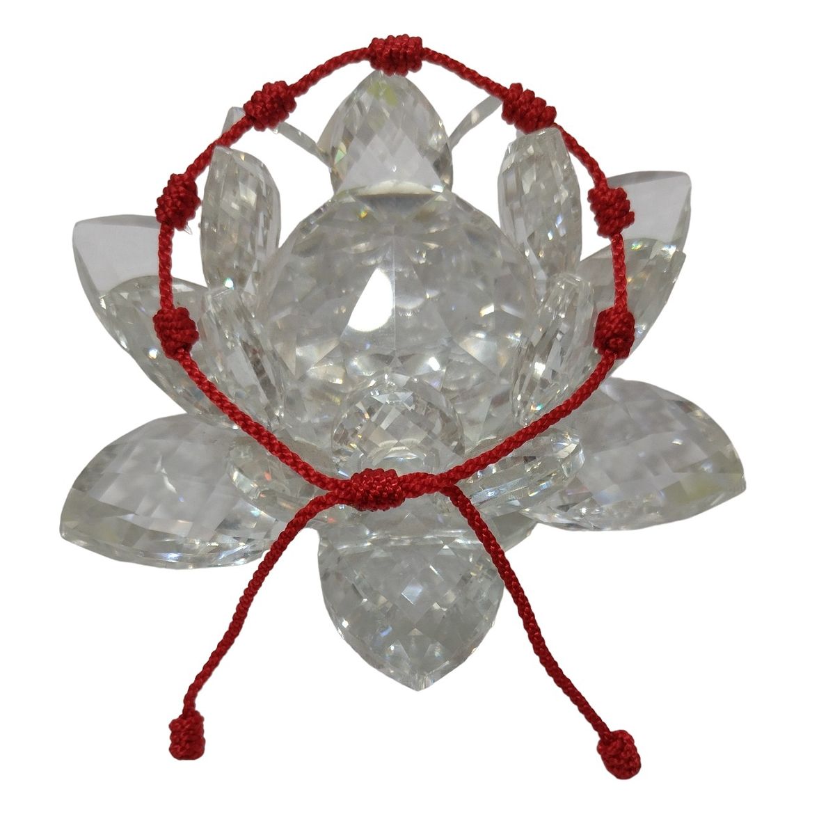 GENERICO - Pulsera de protección de Hilo Rojo 7 Nudos con Dije Plateado