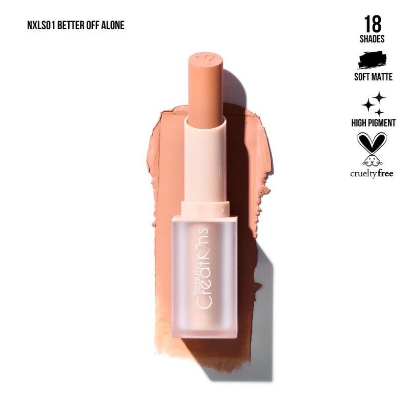 BEAUTY CREATIONS - Labial en Barra Nude X Soft Matte - 01  Better Off Alone.