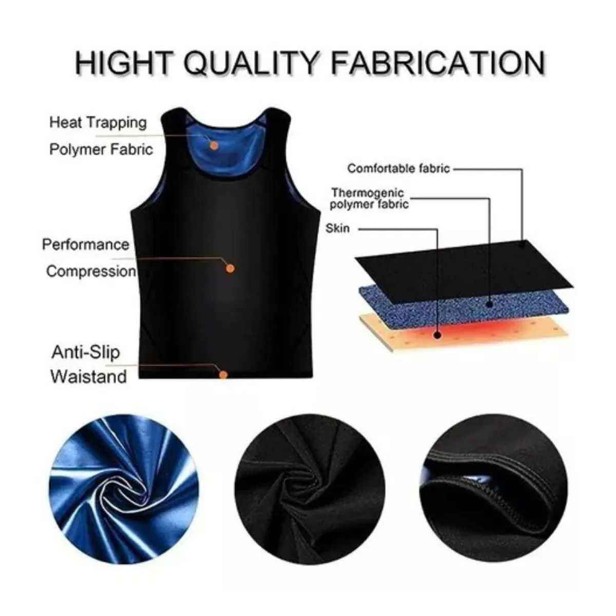 GENERICO - Polera Camiseta Faja Sauna Entrenamiento Fitness Running L-XL