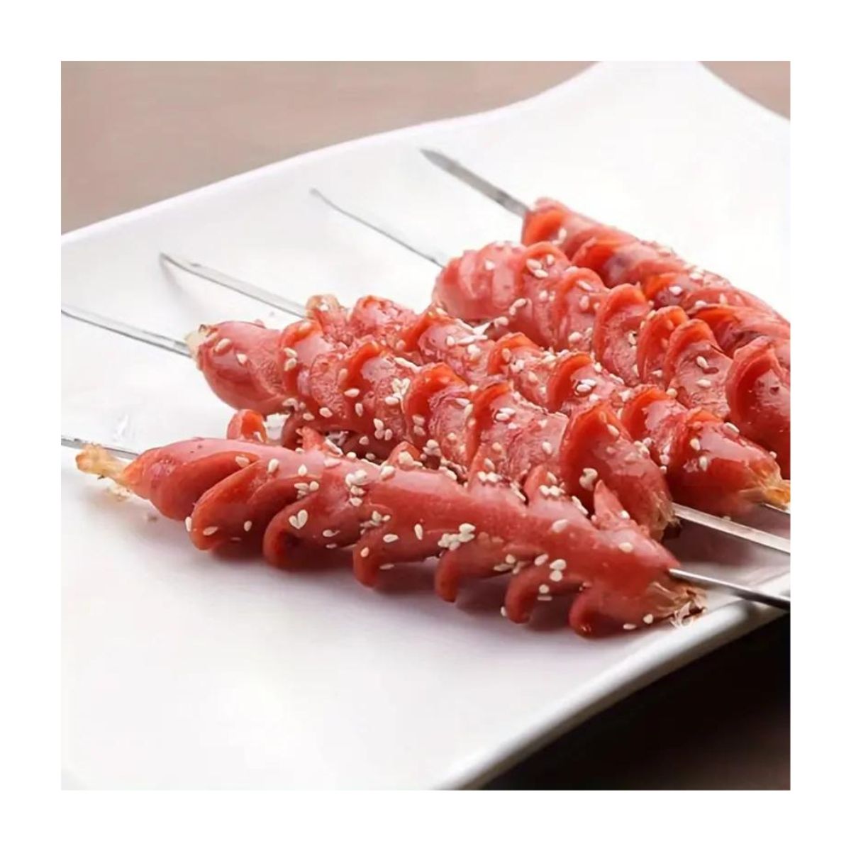 GENERICO - Set 10 Elegantes Brochetas Pinchos Anticuchos 30cm