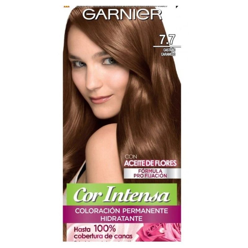 GARNIER - Tintura Garnier Cor Intensa 7.7 Castaño Caramelo.