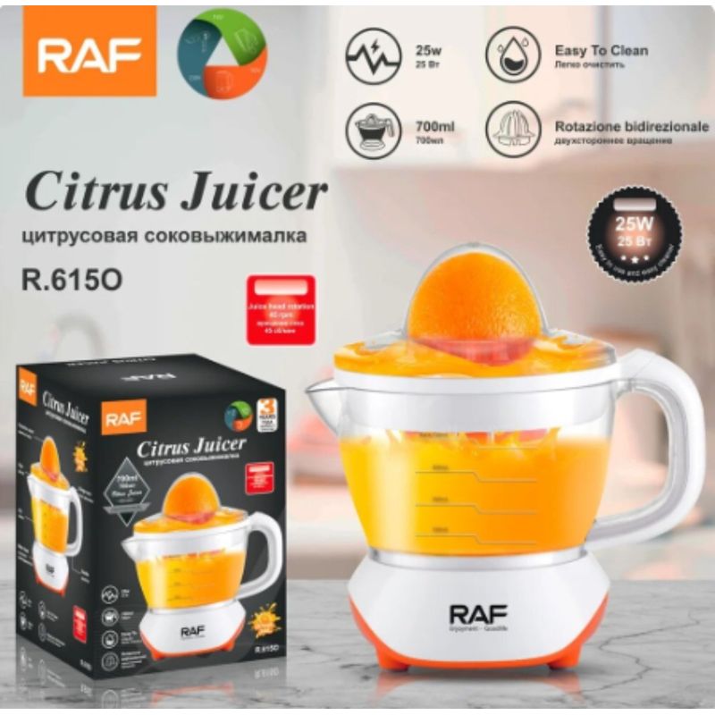 RAF - Exprimidor Eléctrico De Cítricos De 700ML Raf-6150