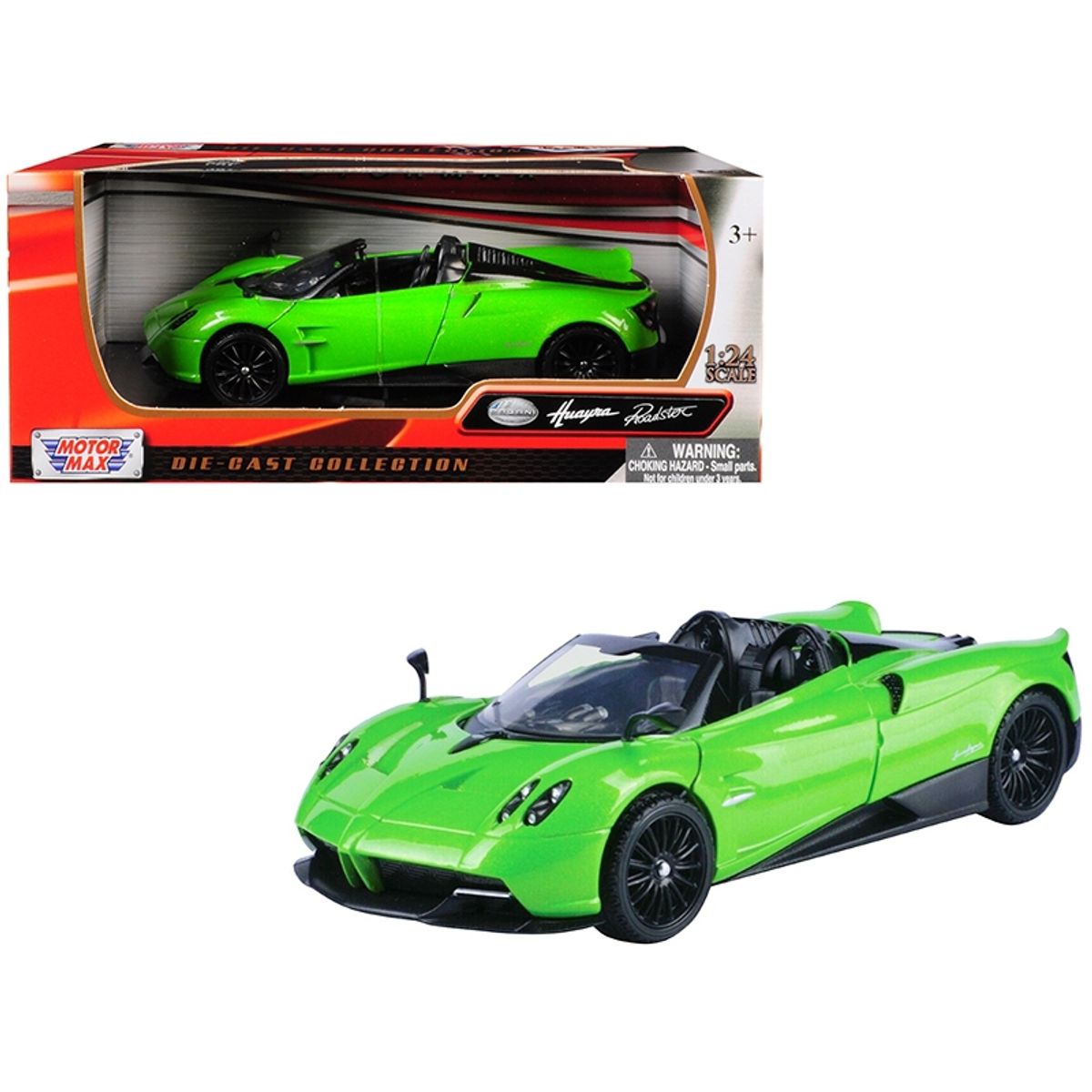 MOTORMAX - MOTORMAX 79354 1-24 PAGANI HUAYRA ROADSTER GREEN OR METALIC