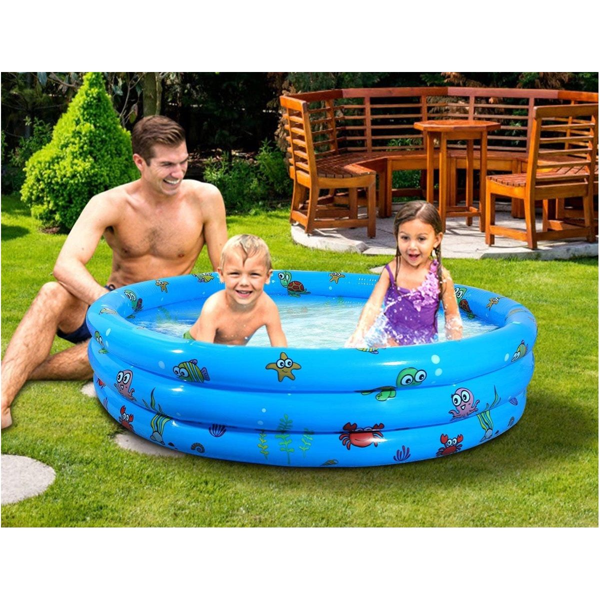 GENERICO - Piscina Inflable Niños Piscinas Inflables Para Niños 120 Cm