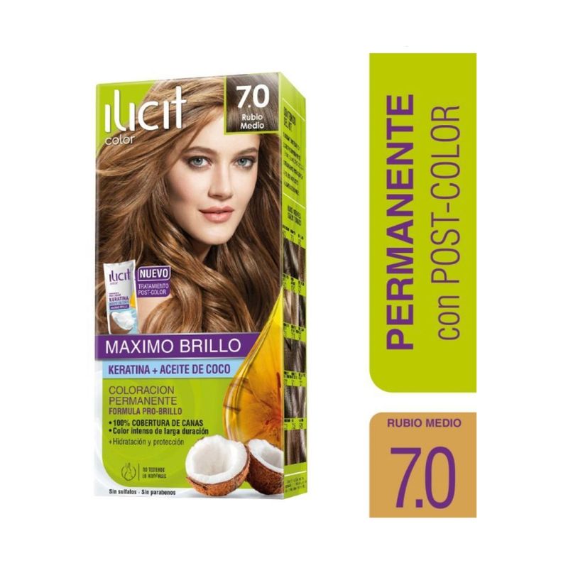 ILICIT - Tintura Ilicit Color 7.0 Rubio Medio.