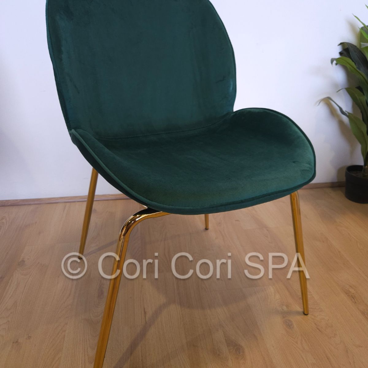 CORI CORI - Silla Beetle Gold verde