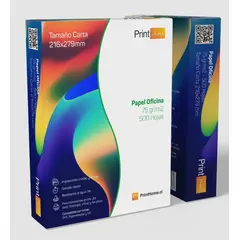 PRINT HOME - Resma Tamaño carta 75 gr 500 hojas