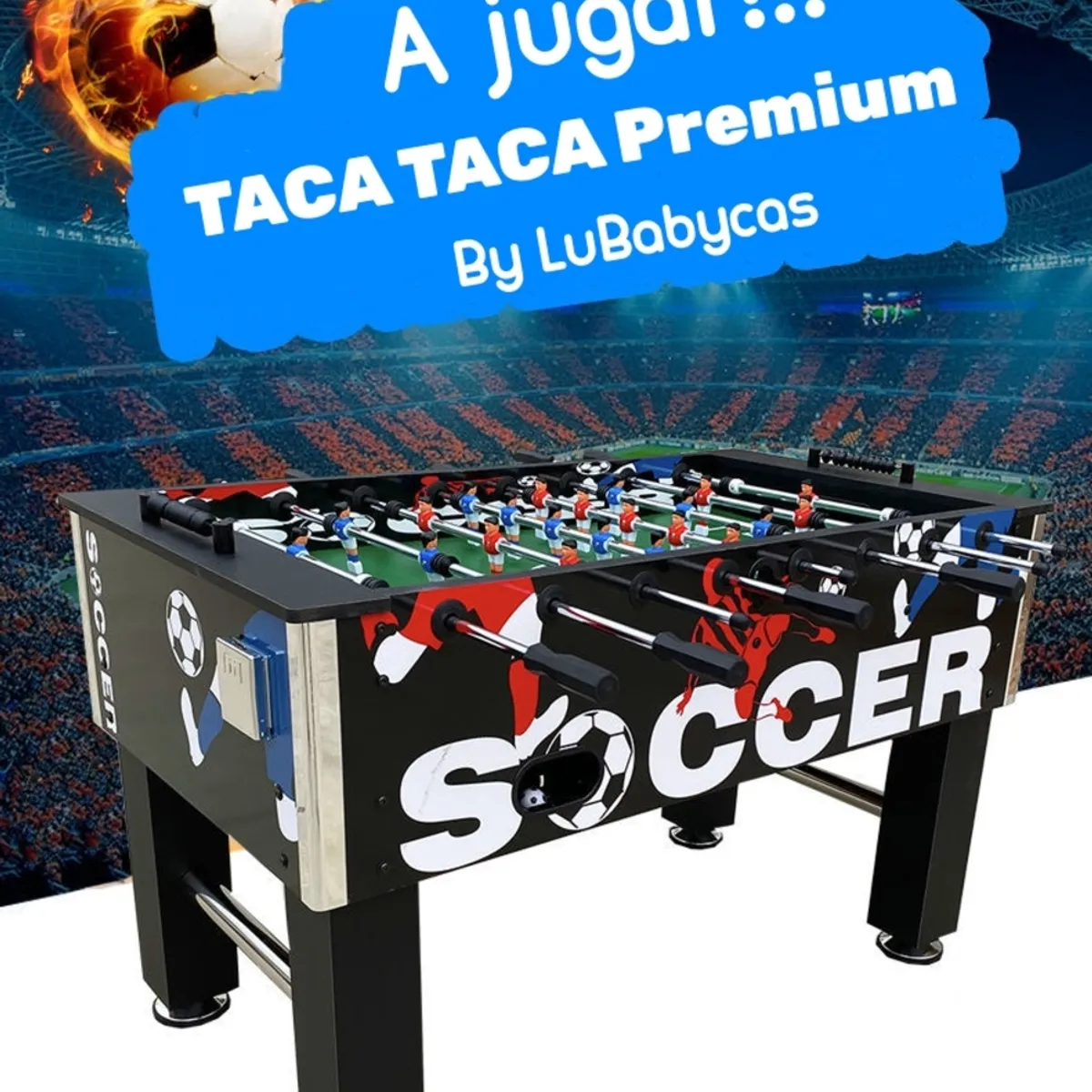LUBABYCAS - Taca Taca De Fútbol Madera 140*76cm Premium By Lubabycas