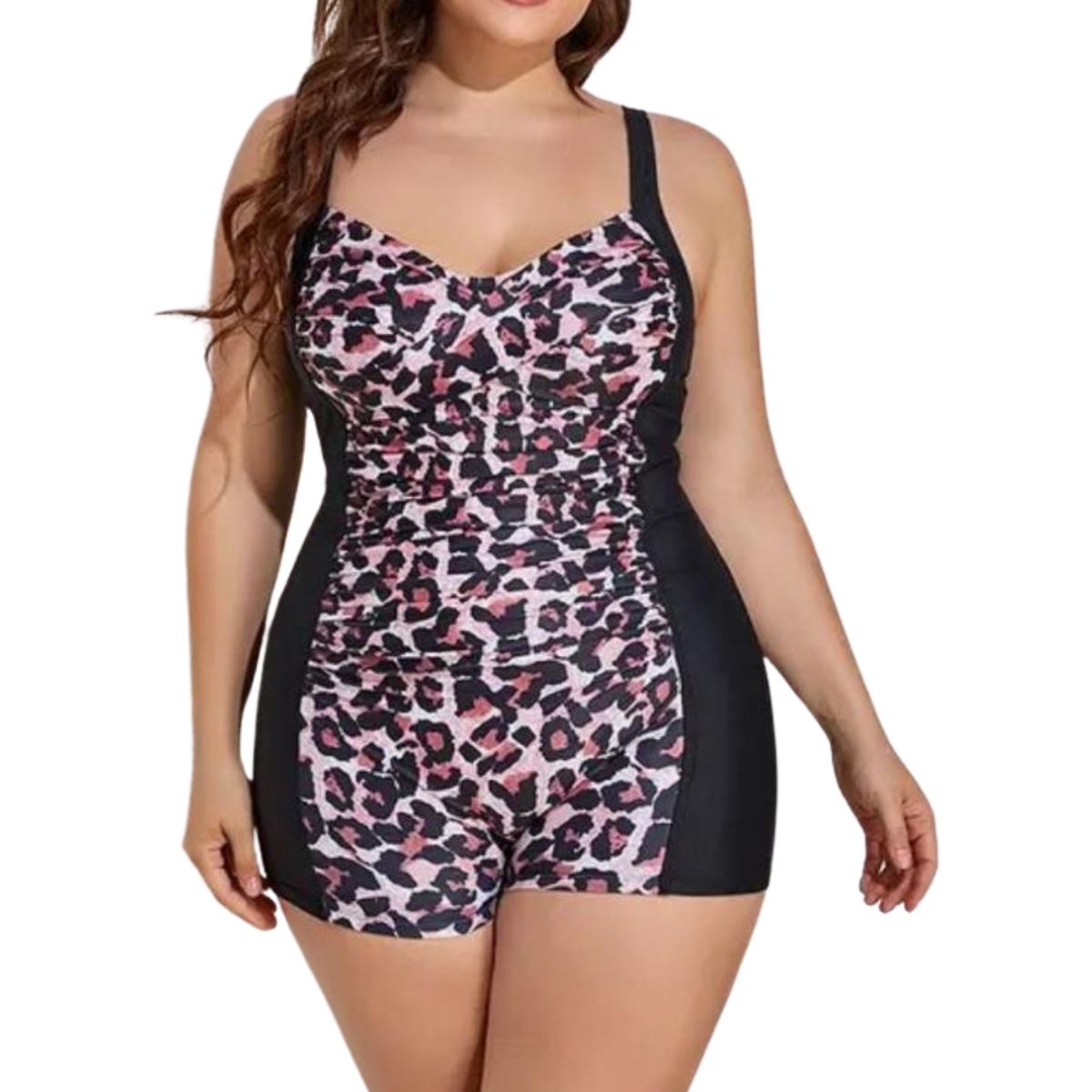 HIPSY - Traje De Baño Mujer Pin Up Basic Semi Short Natación