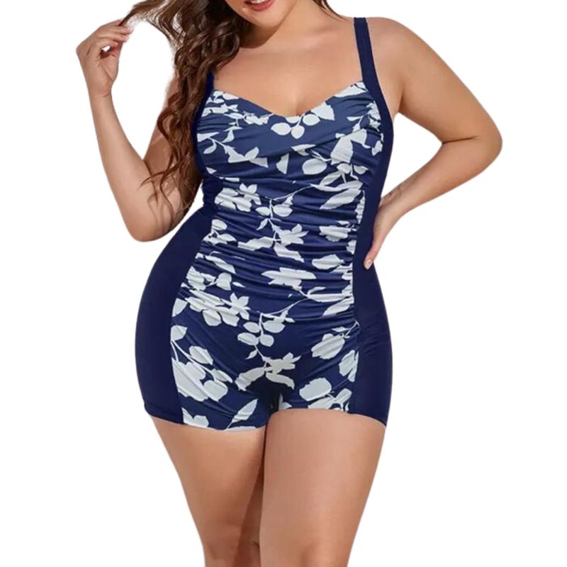 HIPSY - Traje De Baño Mujer Pin Up Basic Semi Short Natación