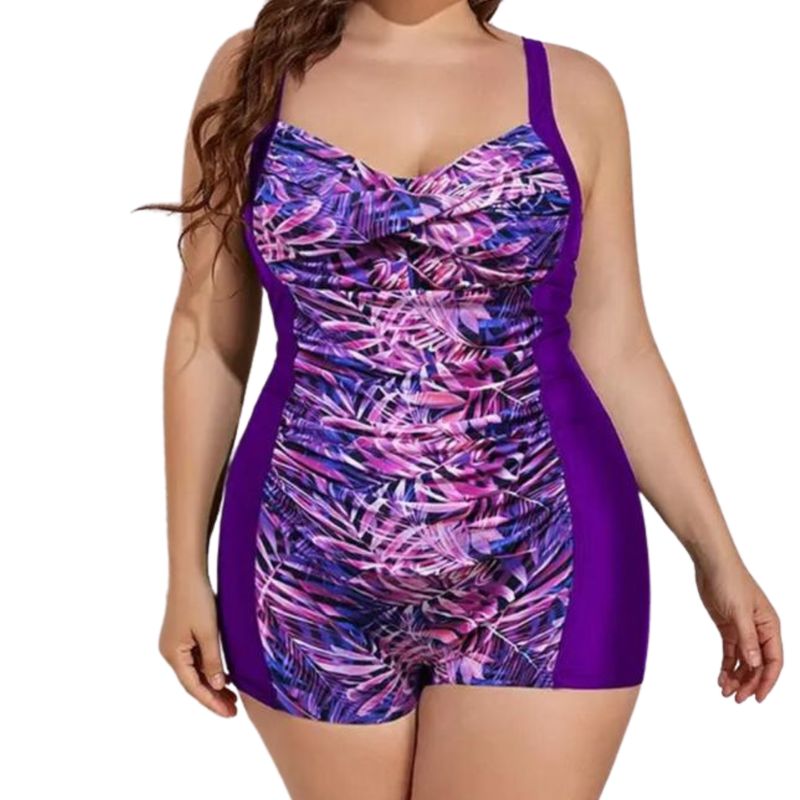 HIPSY - Traje De Baño Mujer Pin Up Basic Semi Short Natación