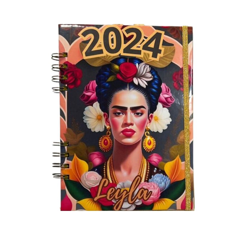 GENERICO - Agenda Frida Kahlo  Frases Mujer Empoderada Personalizada