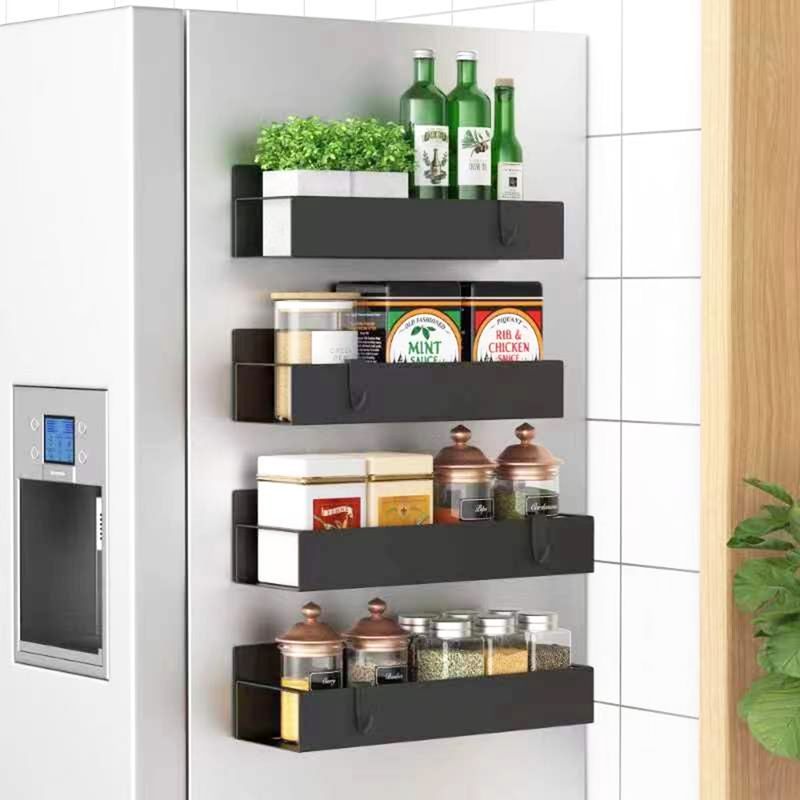 COREJOY - 4 Especiero Cocina magnéticos de Condimentos Organizador