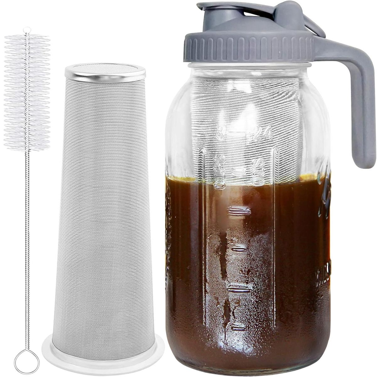 COREJOY - Cafetera y tetera profesional de cristal Cold Brew 2000ML