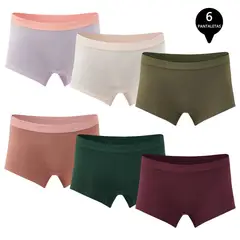 GIOVACCHINO - Pack de 6 Calzones Boxer Pantaleta bambú Mujer.