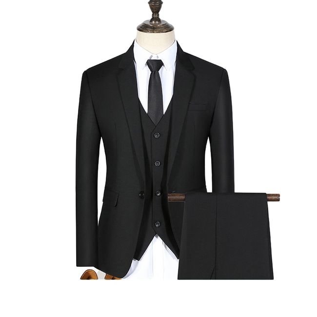 KOKILA - Traje Hombre Formal Casual De Tres Piezas Para Ajustado