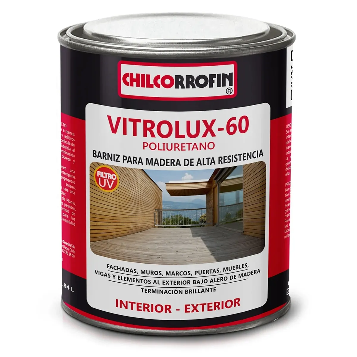 GENERICO - Vitrolux 60 Brillante 1/4 Galon Maple Chilcorrofin