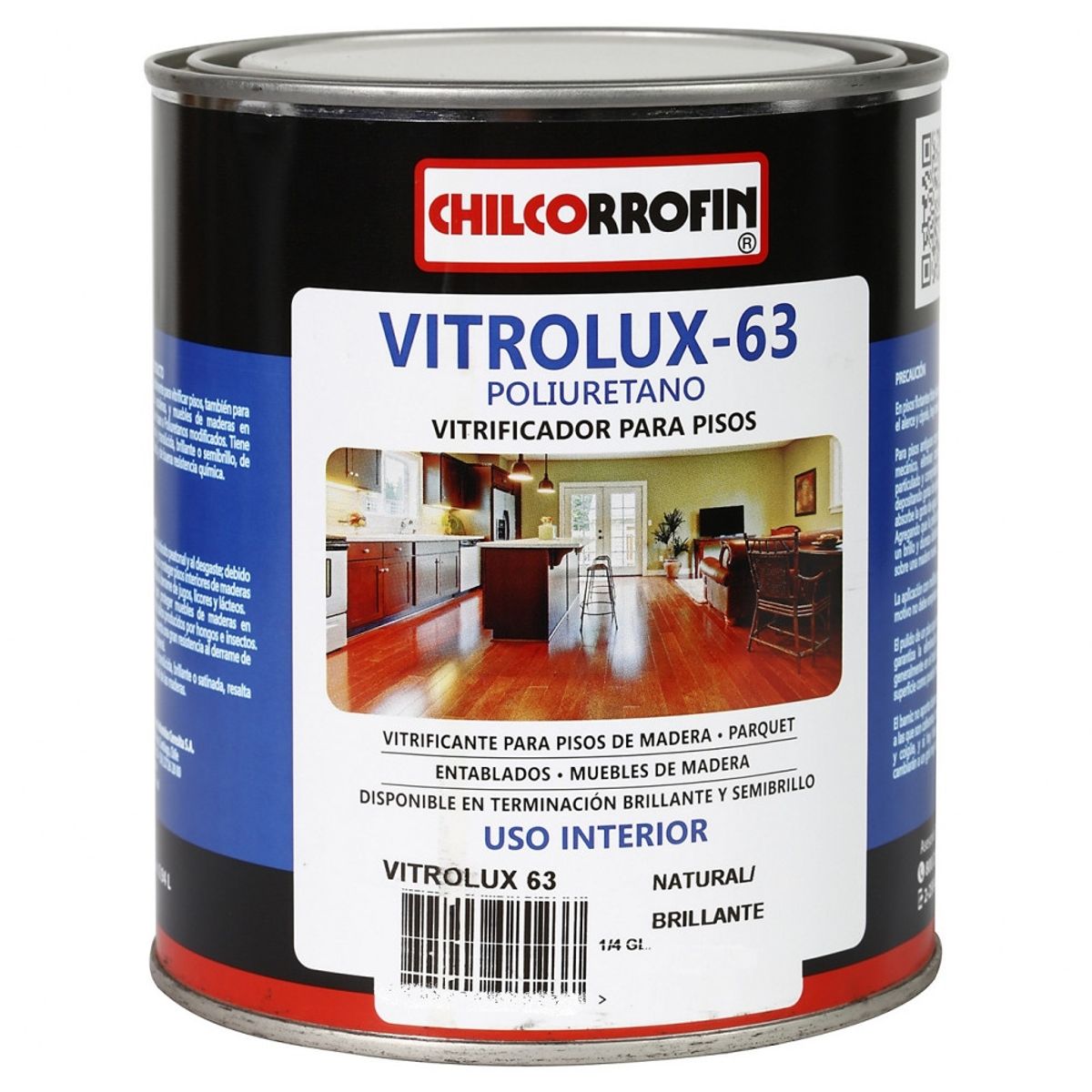 GENERICO - Vitrolux 63 Semi Brillo Chilcorrofin 1/4 Galon