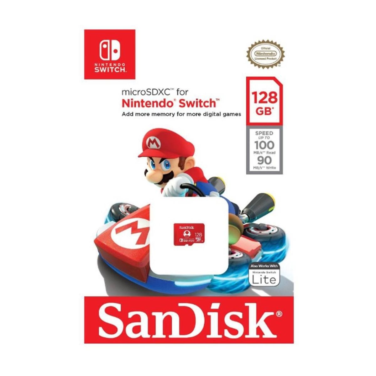 SANDISK - Memoria Original Micro Sd Sandisk 128 Gb Nintendo Switch