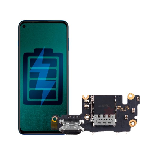 GENERICO - Flex de Carga para Xiaomi MI 10T Pro Conector Tipo C
