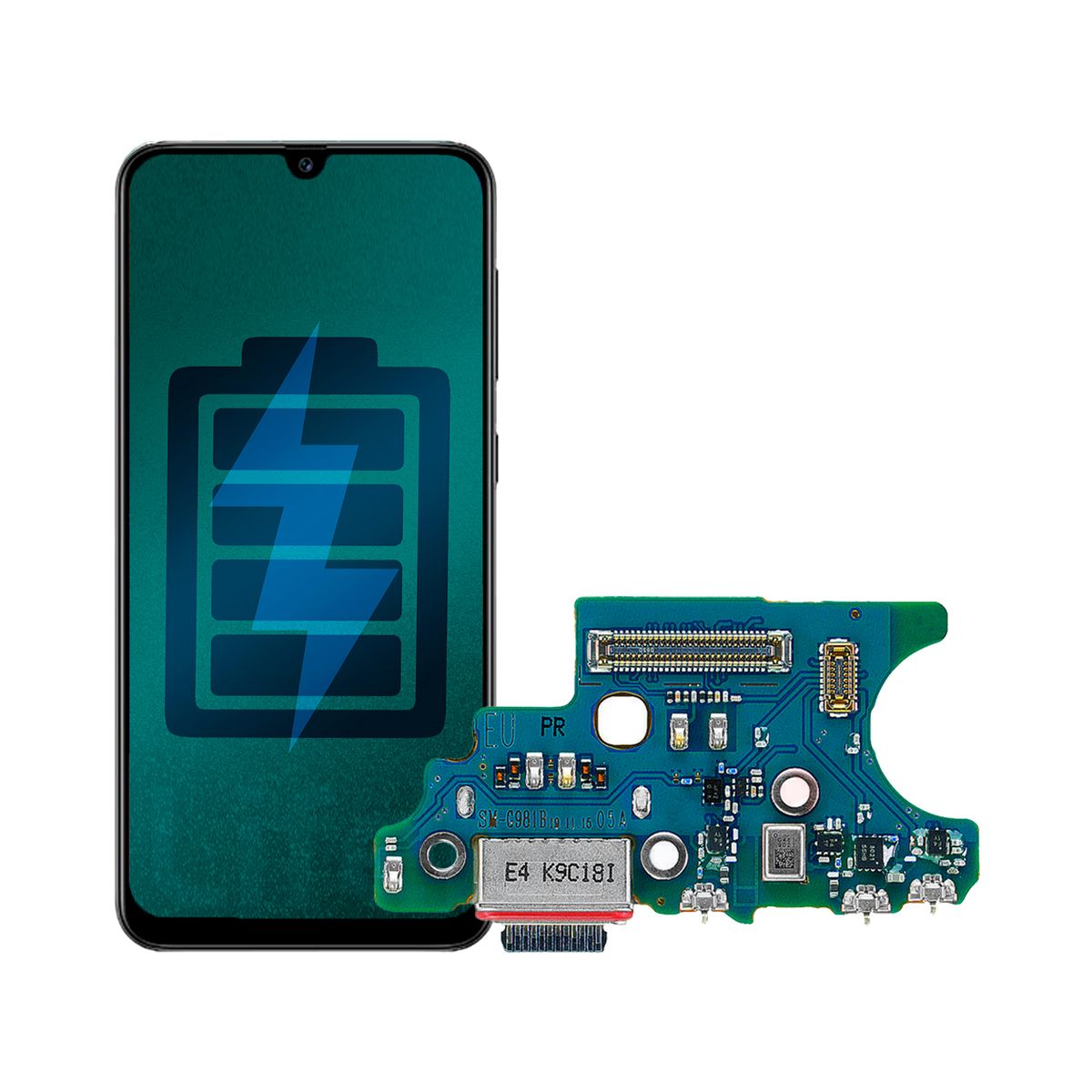 Flex de Carga Compatible con Samsung S20 Conector Tipo C, marca GENERICO - Foto Principal