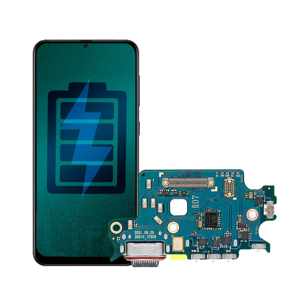 GENERICO - Flex de Carga para Samsung S22 Plus Conector Tipo C