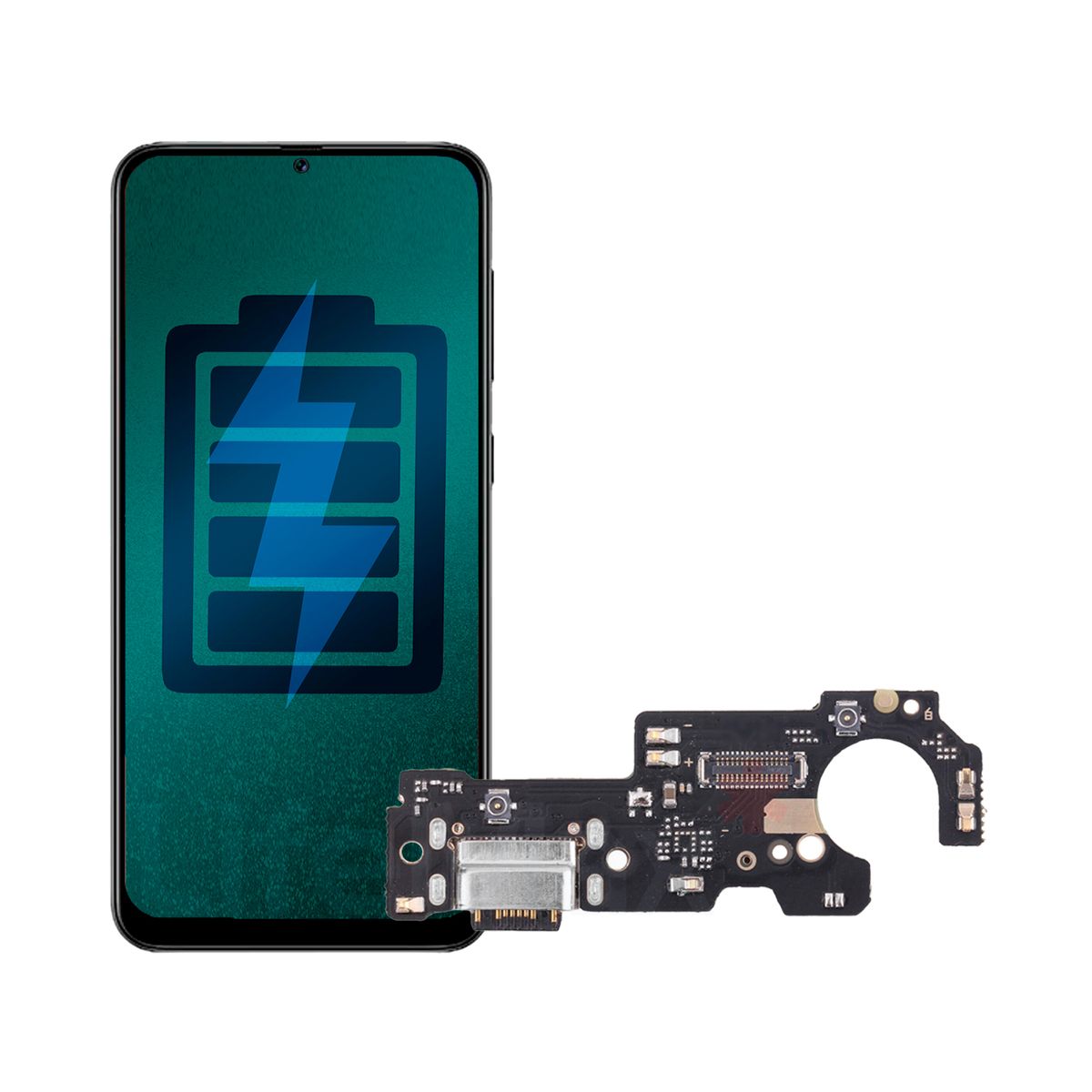 GENERICO - Flex de Carga Compatible con Xiaomi Redmi Note 10 5G Tipo C