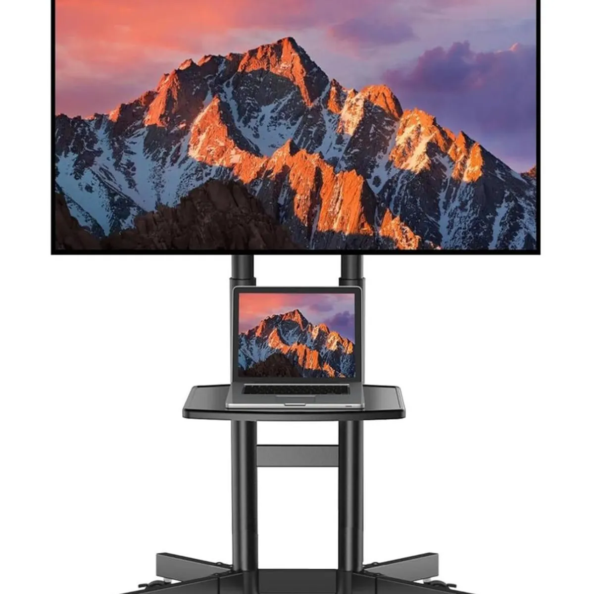 YEP S - Soporte Tv Pedestal Con Ruedas 32-65 Pulgadas