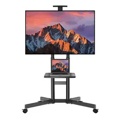 YEP S - Soporte Tv Pedestal Con Ruedas 32-65 Pulgadas