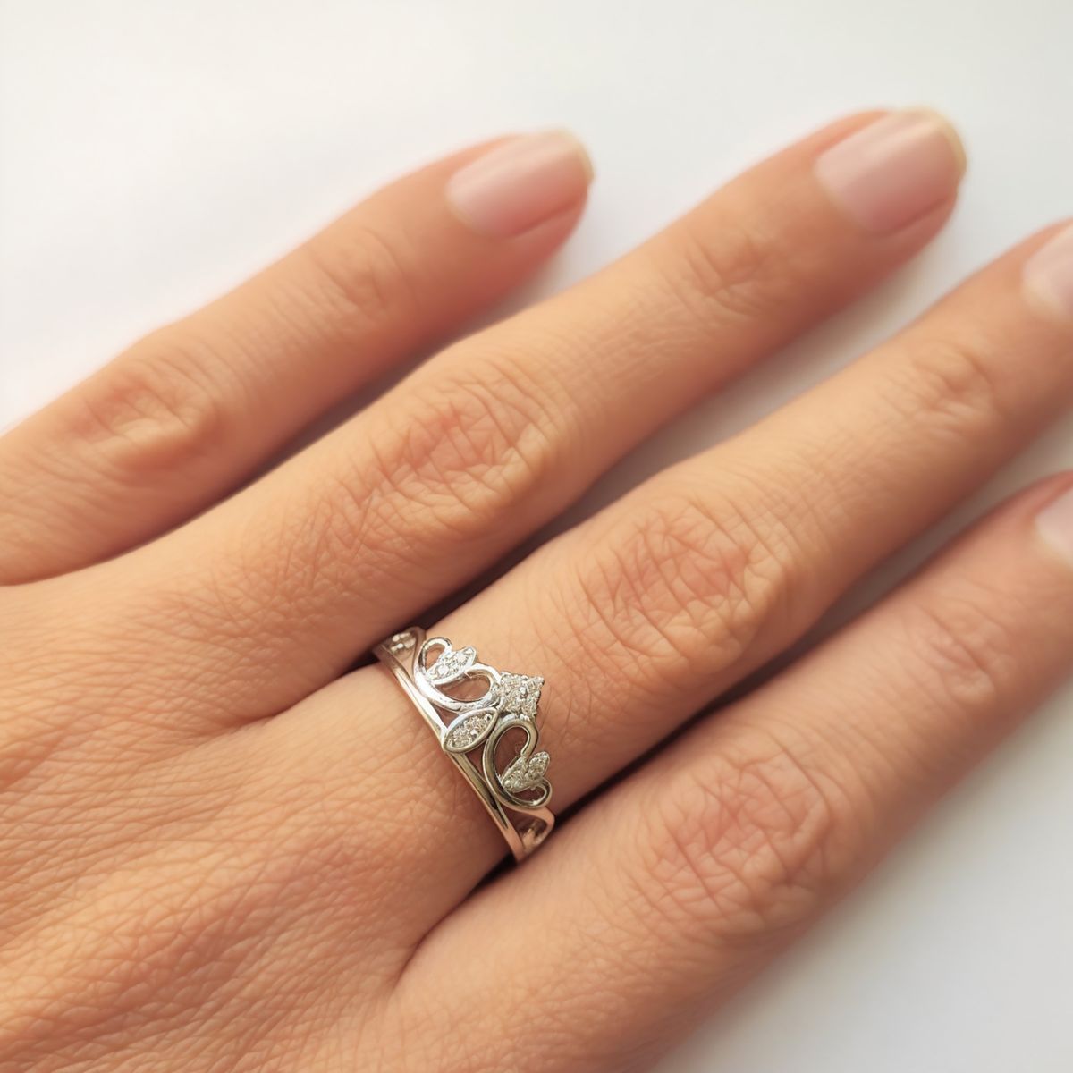 COGGIOLA - Anillo Circón Corona Plata Fina 925