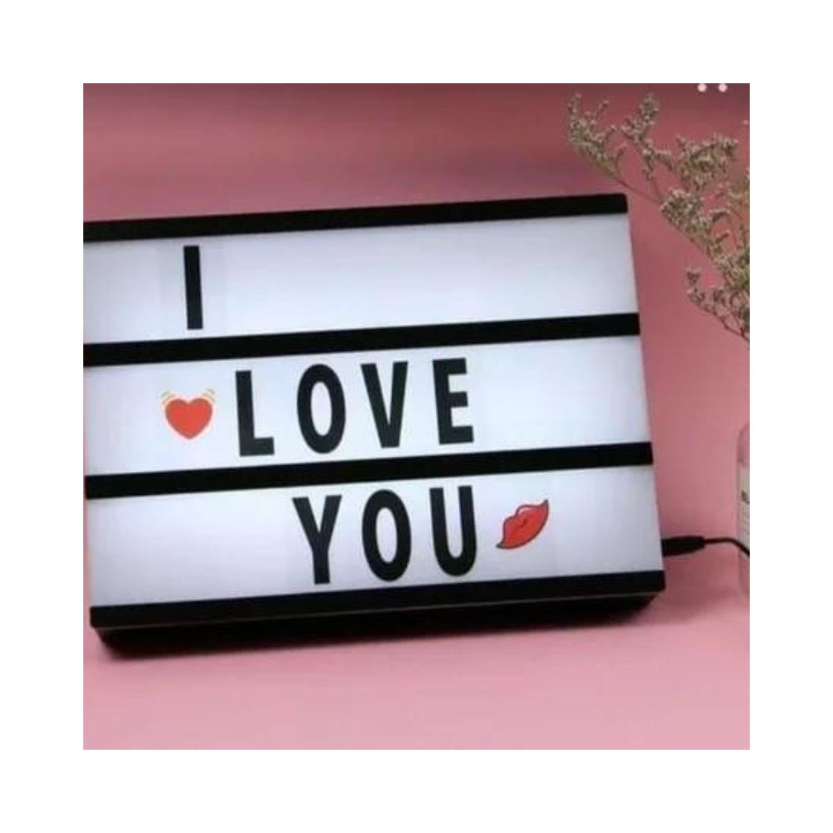 GENERICO - Cartel de letras con Luz LED A4