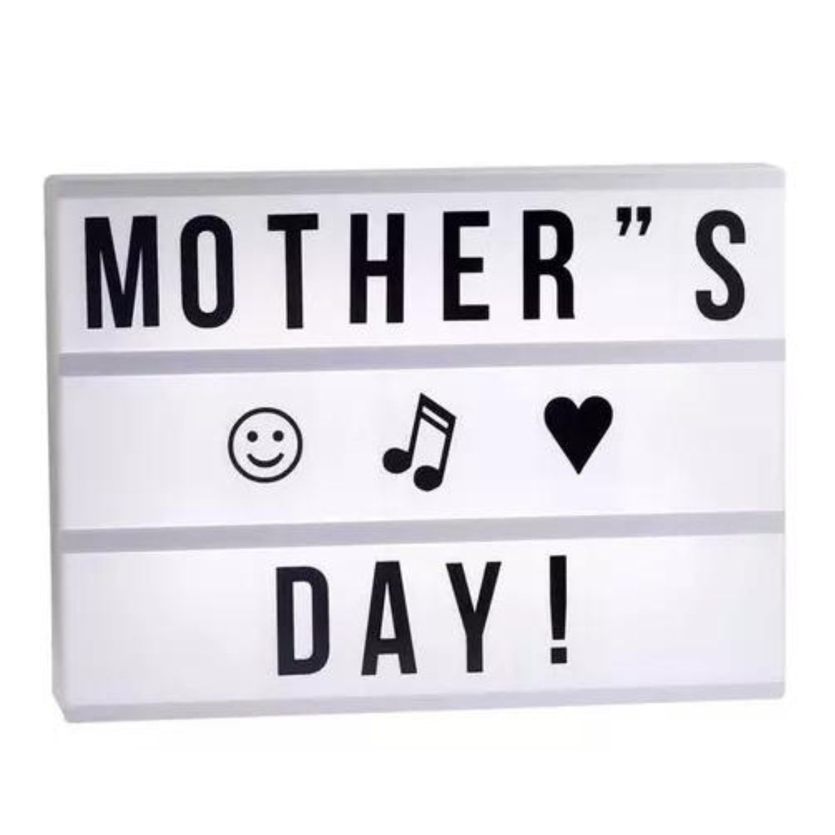 GENERICO - Cartel de letras con Luz LED A4