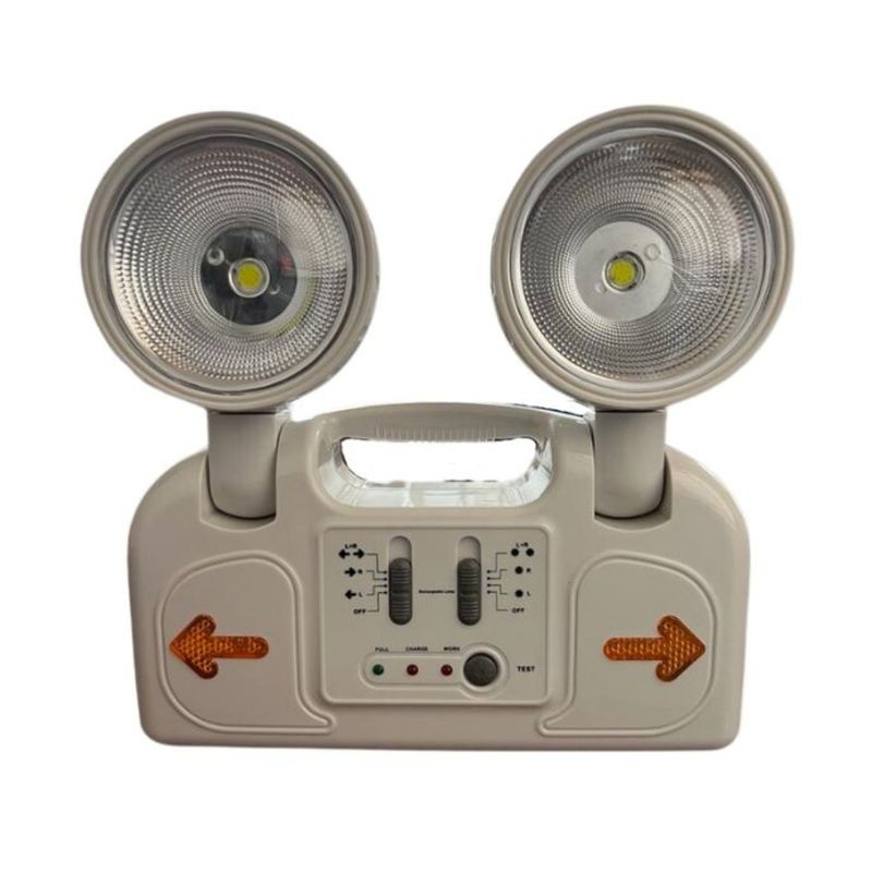 GENERICO - Lámpara de Emergencia LED 2 Focos 10W