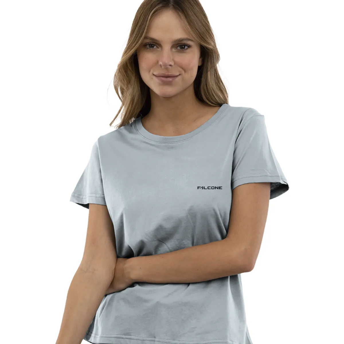 FALCONE - Polera Orgánica Classic Logo Mujer Falcone