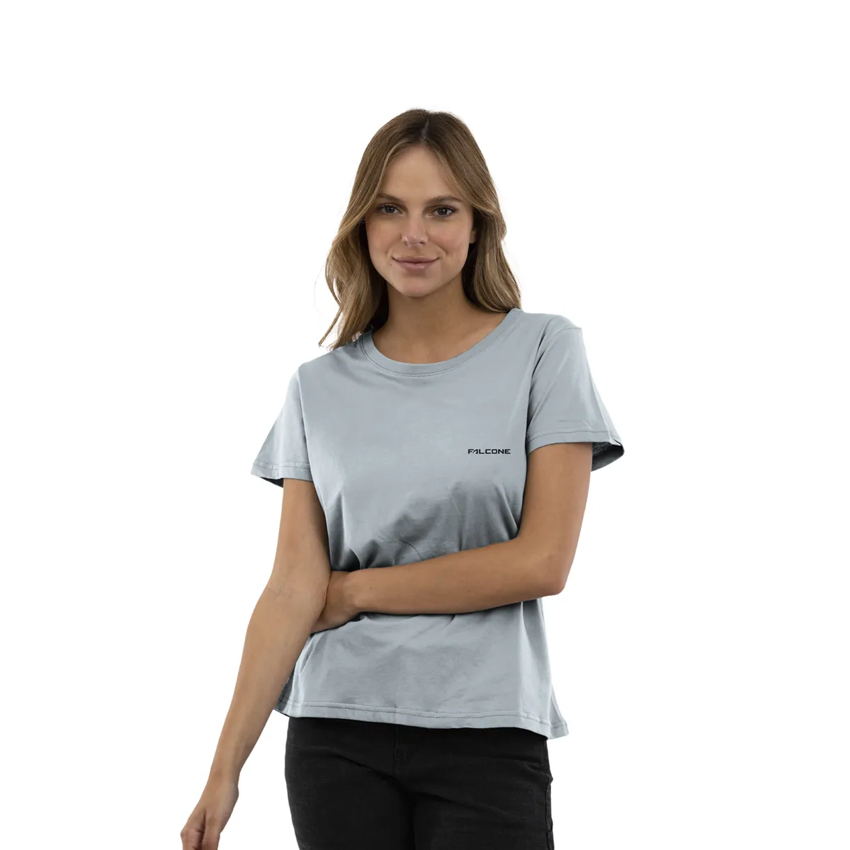 FALCONE - Polera Orgánica Classic Logo Mujer Falcone